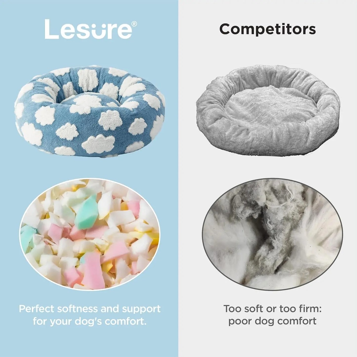 Lesure Indoor Pet Beds – Soft, Cozy & Durable