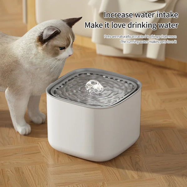 3L Cat Water Fountain – Quiet, Filtered & Auto Recirculating