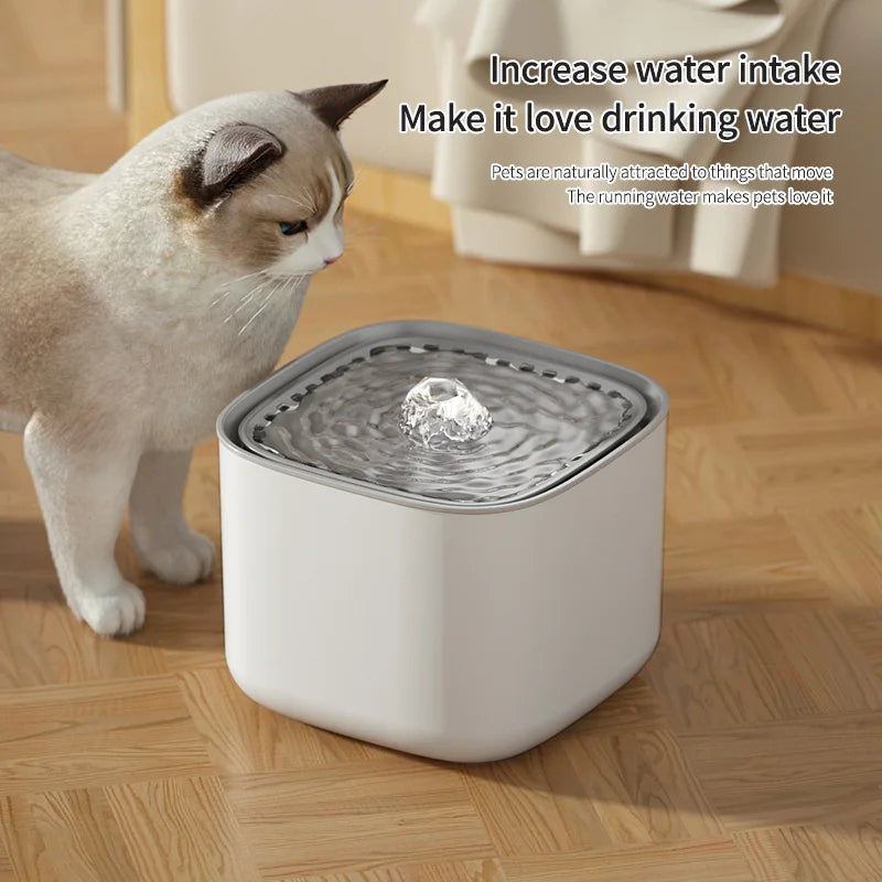 3L Cat Water Fountain – Quiet, Filtered & Auto Recirculating