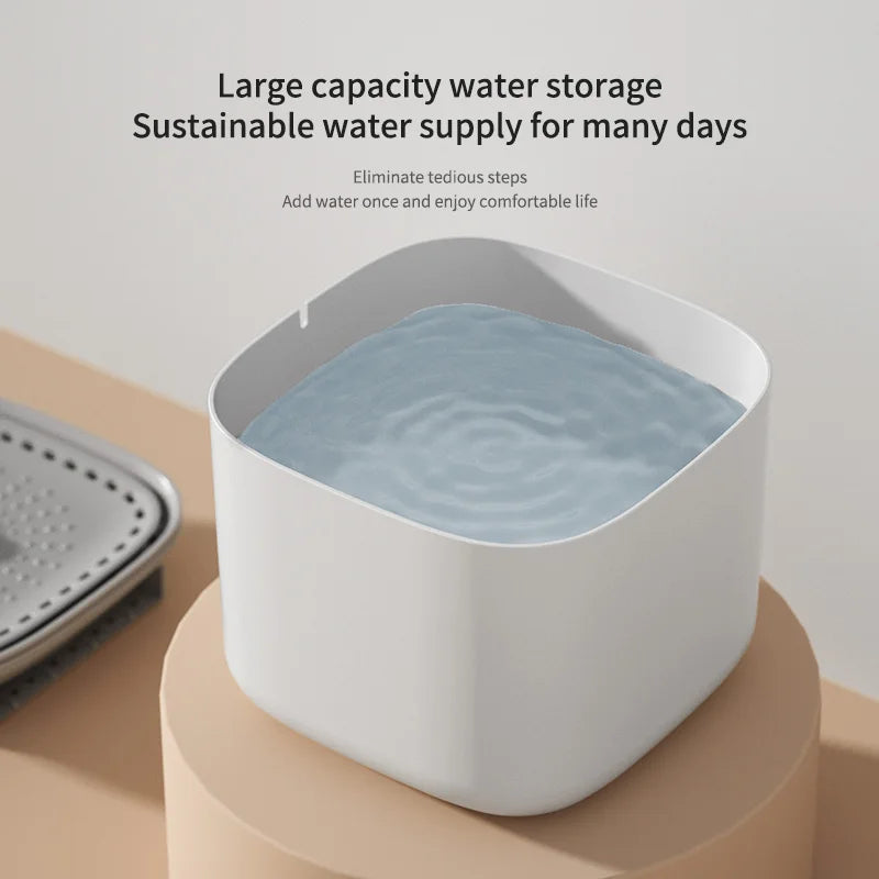 3L Cat Water Fountain – Quiet, Filtered & Auto Recirculating