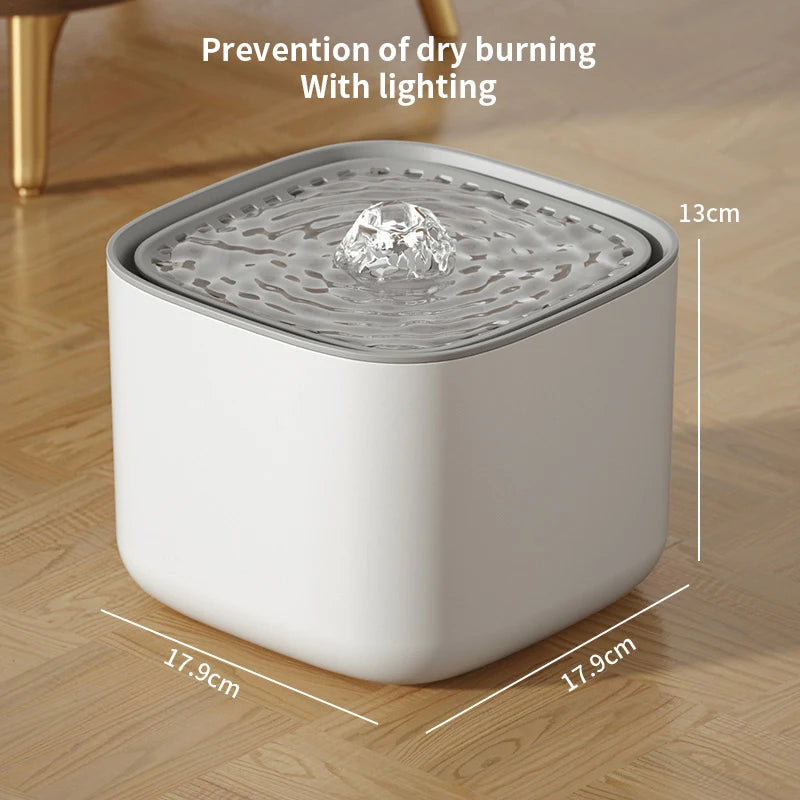 3L Cat Water Fountain – Quiet, Filtered & Auto Recirculating