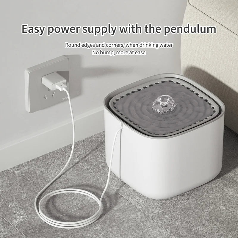 3L Cat Water Fountain – Quiet, Filtered & Auto Recirculating