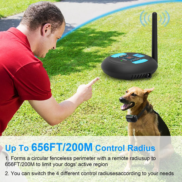 200m Dog Wireless Fence – Waterproof & Rechargeable