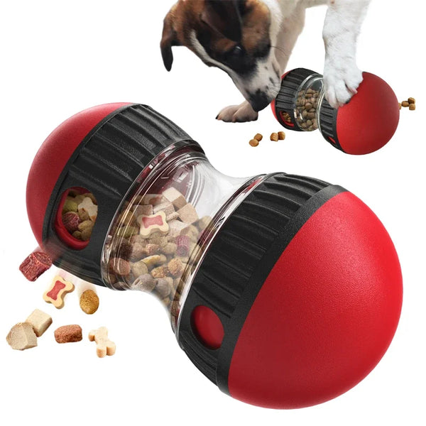 Dog eating from the Interactive dog puzzle toy for mental stimulation and healthy eating