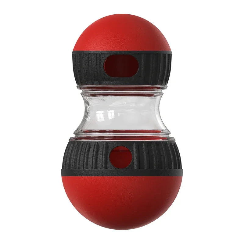 Interactive dog puzzle toy for mental stimulation and healthy eating, Red Color
