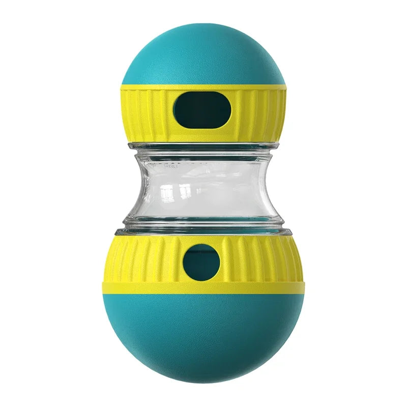 Interactive dog puzzle toy for mental stimulation and healthy eating, Turquoise Color